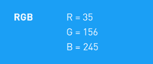 HEX calculation for blue